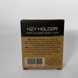Clipees YoKey Enclosure Key Holder With Wire - Black Box Back