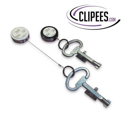 Clipees YoKey Key holder with wire white and black for control panel keys Rittal