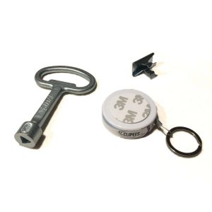 Rittal key 7 mm triangular Clipees kit white